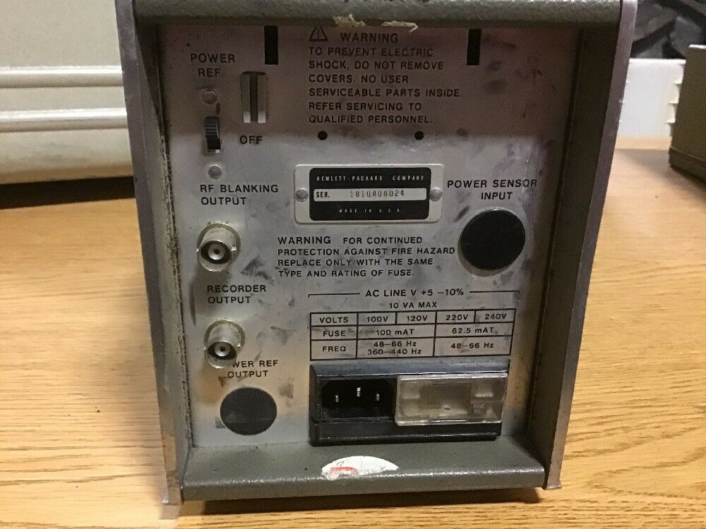 HP 5343A Microwave Frequency Counter w/435a Power Meter w/8481a Power Sensor